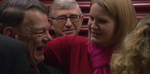 PJAT. Fætrene Jesper Langballe og Søren Krarup pjatter med Marlene Harpsøe. Screendump fra videoen. 