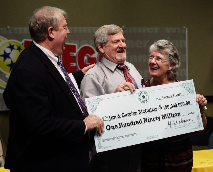 HELD. Jim McCullar vandt en milliard kroner i lotto og gav dem til sin kone. 