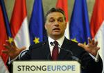 pressestyring. Ungarns regeringsleder Viktor Orban smider den danske kritik af medielov lige tilbage i hovedet på den danske regering. 