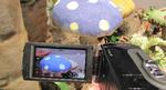 Sonys videokamera med navnet HDR-TD10 optager video i 3D med to linser og viser resultatet i 3D på den medfølgende skærm uden at brugeren skal bruge briller. 