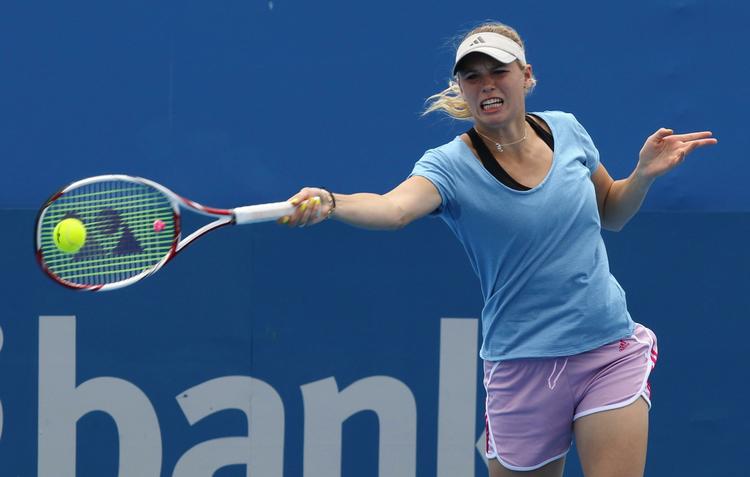 Træning. Som verdens nummer et vil Caroline Wozniacki været den jagede - spilleren, alle vil slå -  gennem hele sæsonen. 