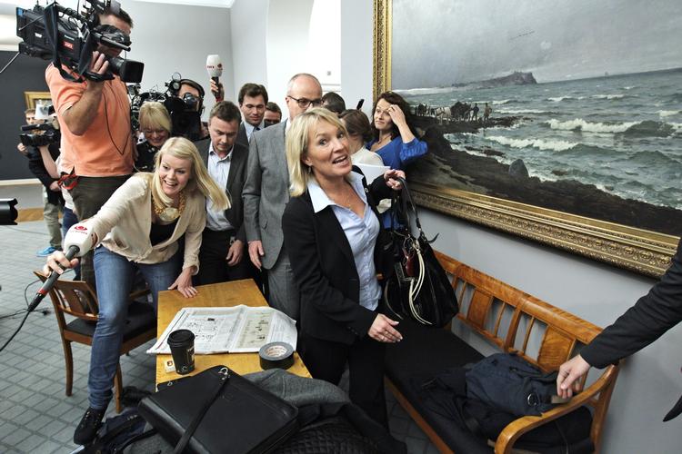 Skandale. Lene Espersen måtte på det nærmeste flygte fra pressen, da hun kom under beskylning for at have vildledt Folketinget i efteråret. 