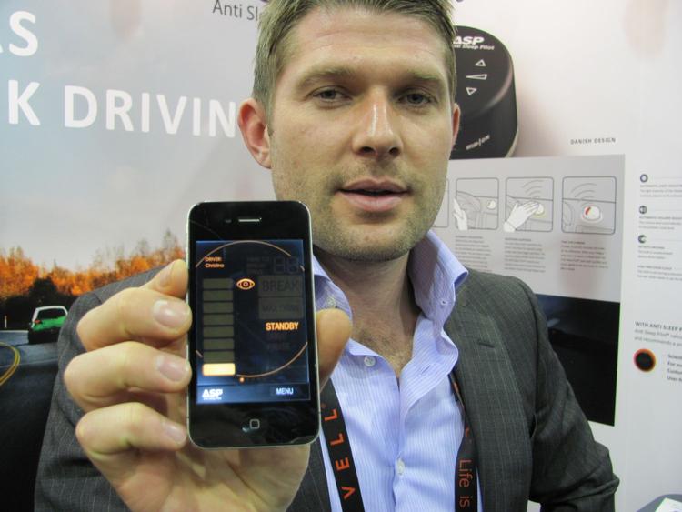 Anti Sleep Pilot til iPhone udnytter både iPhonens gyroskop, accelerometer og GPS funktion«, fortæller Troels M. Palshof, der er stifter af og direktør i ASP Technology. 