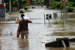 ØDELÆGGELSER. Vandstanden i Brisbane kom aldrig op på de ffrygtede 5,5 meter. 