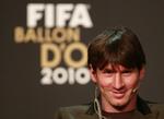 hædret. Lionel Messi fik flest stemmer ved kåringen til årets spiller. Men hvem var foretrukket i de stemmer, der gik tabt? 