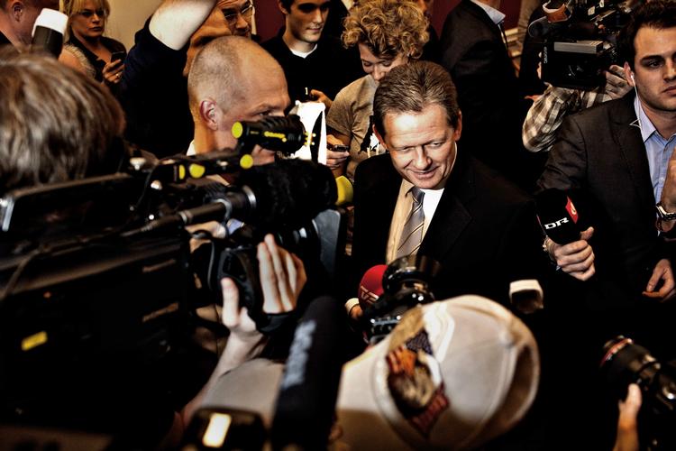 Valgt. Lars Barfoed blev på  det ekstraordinære møde i den konservative folketingsgruppe enstemmigt valgt til partiets nye leder. 