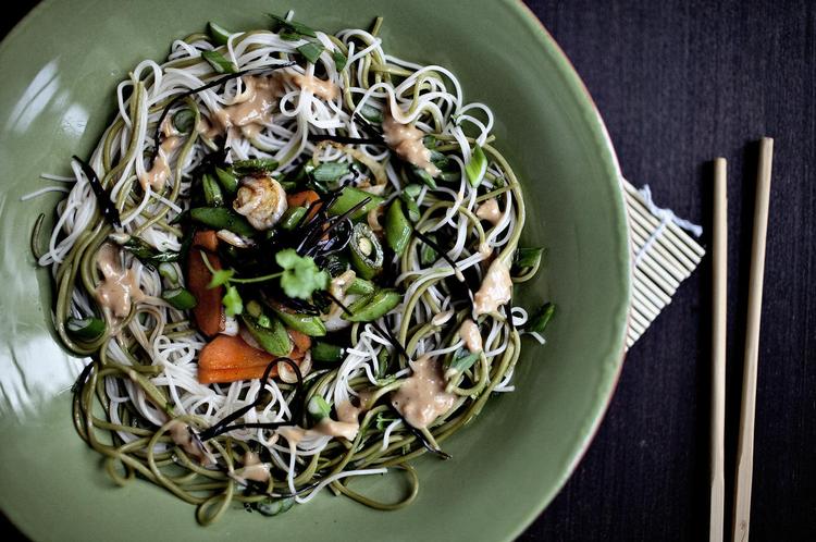 Japanske nudler med tang