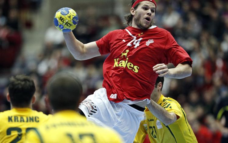 kedeligt. Med sine fire mål bidrog Mikkel Hansen kun sporadisk til den danske storsejr. 