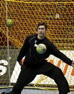 statistik-rod. Niklas Landin var – ifølge Det Internationale Håndboldforbund – eneste danske mand i målet mod Australien. Det stemmer dog ikke helt med virkeligheden, for Søren Rasmussen stod hele anden halvleg. Foto: Jens Dresling 