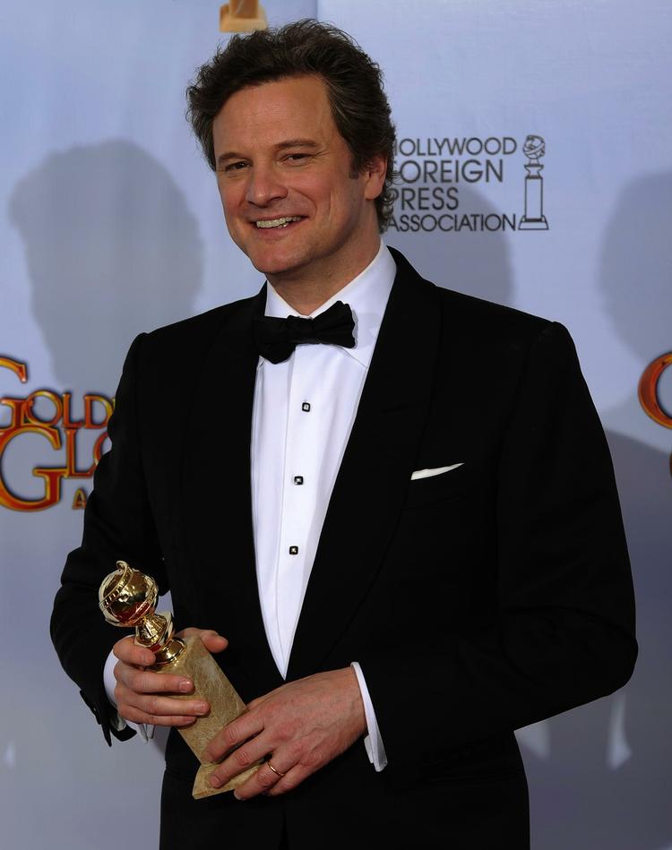 Colin Firth løb med prisen som bedste mandlige hovedrolle for 'The King's Speech'. 