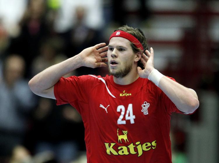 Komplet. Mikkel Hansen viste klassespil i begge ender mod Serbien. 
