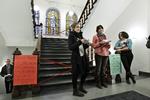 OPRÅB. De studerende på Læreruddannelsen Zahle blokerer i dag skolen, så den normale undervisning ikke kan gennemføres. 