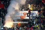 Fodboldvold. Der var gang i den på Brøndby Stadion i dag. Nu kan heller ikke sportsjournalisterne vide sig sikre. 