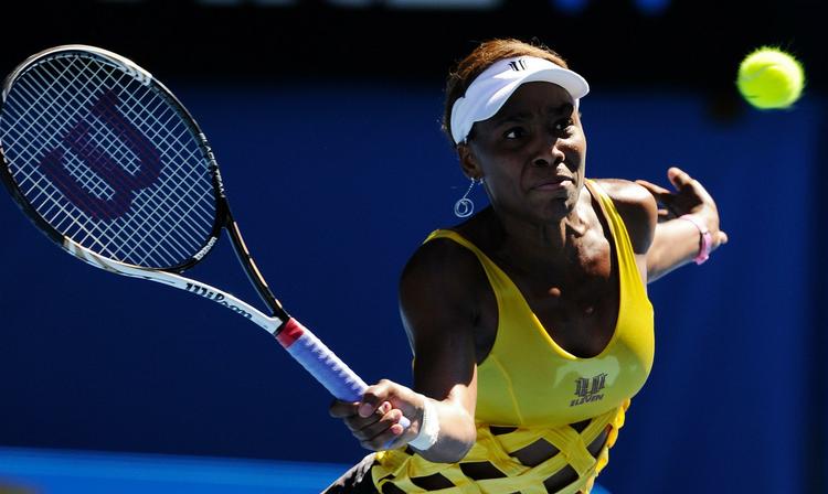 Hullet. Venus Williams' outfit er igen et samtaleemne. Det bliver dagens kamp mod tjekken også. 