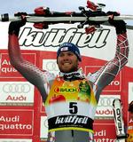 Fortid. Hans Grugger har vundet fire løb i World Cuppen. Senest i 2007, hvor han var hurtigst på Super G-pisten i norske Kvitfjell. 