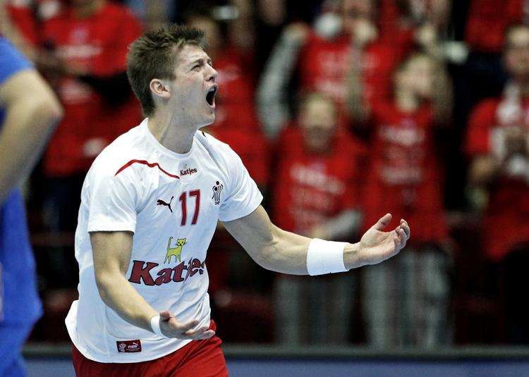 hurtigløber. Lasse Svan var på pletten fire gange mod kroaterne. 