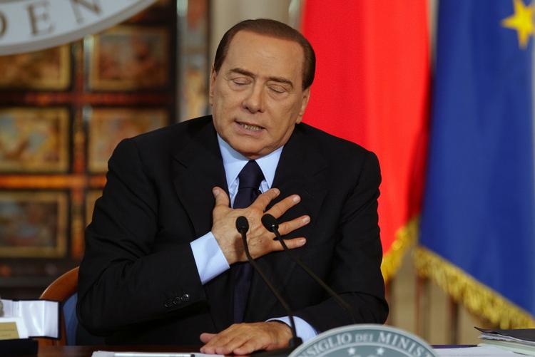 Berlusconi. Italian Premier Silvio Berlusconi speaks during a end-of-the year press conference in Rome, Thursday, Dec. 23, 2010. 