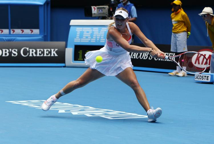 klaverfingre. Blandt de emner Caroline Wozniacki var inde på i dag var global opvarmning og kærester. 