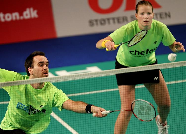 semifinalister. Joachim Fischer og Christina Pedersen er blandt de sidste fire par i Malaysia Open. 