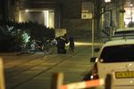 Skudepisode. Politiet efterforsker på Baldersgade. 