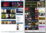 redesign. MySpace relancerede sin side i slutningen af 2010 i et forsøg på at holde fast på kunderne. Her ses MySpaces oprindelige side til venstre og den nye til højre. Men kampen med andre sociale netværk ser ud til at være tabt. 