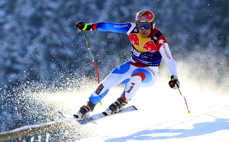 rekordmand. Didier Cuche har vundet 14 World Cup-løb i karrieren. Fire af sejrene er kommet på den vanskelige piste i Kitzbühel. 