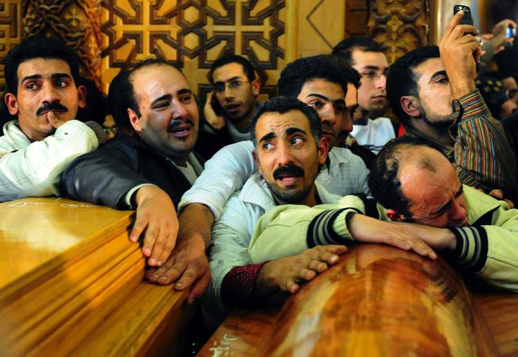 Mindretal. Egyptiske kristne var i stor sorg efter bombeangrebet nytårsdag. Ti procent af landets 79 millioner mennesker store befolkning er angiveligt kristne. 