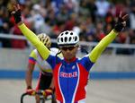 veteran. Marco Arriagada vinder på billedet 40 kilometer løbet ved Odesur legene i Argentina i 2006. 