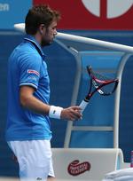 Ødelagt. Wawrinka blev udspillet af Federer. 