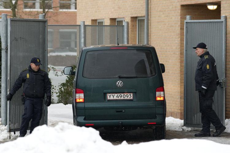 BEVOGTNING. Retsmøderne i terrorsagen er foregået under omfattende sikkerhedsforanstaltninger. 