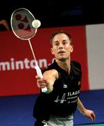 lynsejr. Peter Gade var kun en halv time om at spille sig i kvartfinalen. 