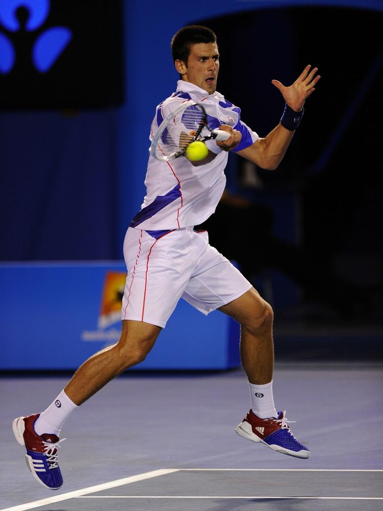 Finalist. Novak Djkovic vandt Australian Open for første gang i 2008 ved at slå franske  Jo-Wilfried Tsonga. 