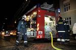 Akut. Brandvæsenet nåede desværre ikke at redde en kvinde ud af den brændende lejlighed. 