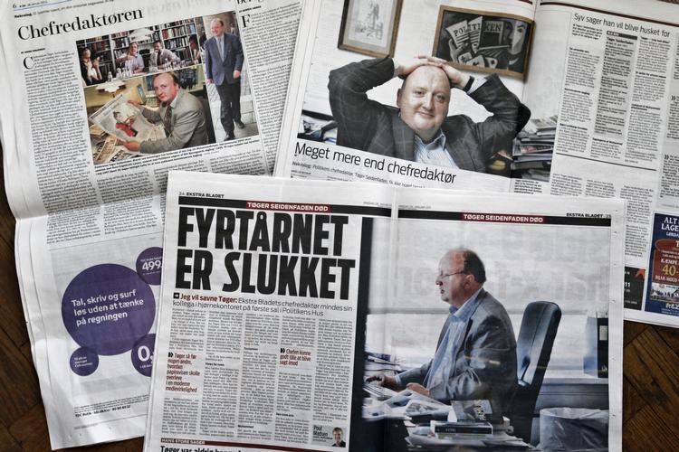 NEKROLOG. Aviserne er fyldt med rosende ord om Politikens chefredaktør, der døde i går. 