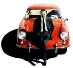 Stamfaderen. En mand og hans bil - Ferdinand Porsche foran 356-modellen. Den gav liv til en familie af sportsvogne, der blev hurtigere og hurtigere for hvert modelskifte. 