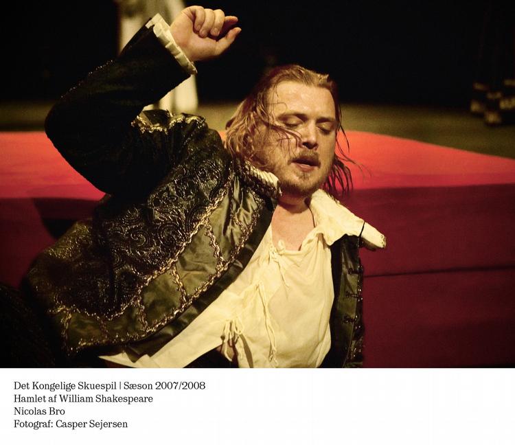 Nicolas Bro i rollen som Hamlet indviede Skuespilhuset i 2008. 