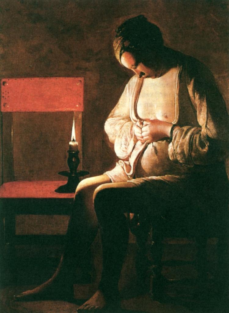 MUNTERT VRØVL. Kingo kunne også være en spasmager, som i digtet om Ludse, der sikrer sig, at ingen lopper ligger på lur. George de la Tour med samme motiv: Kvinden, der fanger lopper/fra bogen 