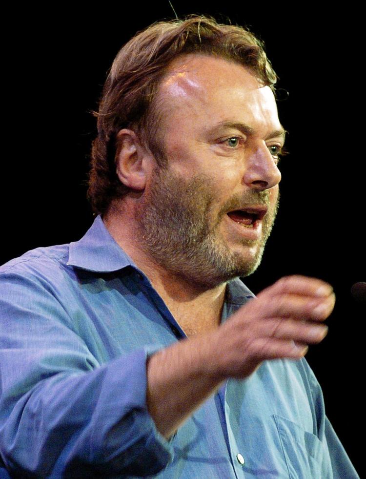 blasfemi. Den britisk-amerikanske essayist Christopher Hitchens er blevet verdenskendt som kompromisløs ateist. 
