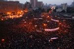 Folkesamling. Mere end en kvart million egyptere samledes på den centrale Tahrir-plads i Kairo, anslår Reuters. 