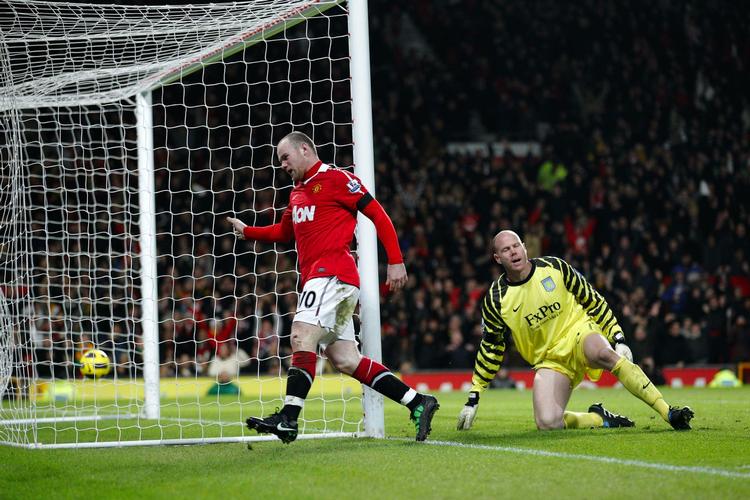 måltørke. Wayne Rooney fik fordoblet sit antal mål i hele sæsonen i åbent spil, da han scorede to gange mod Sunderland. 