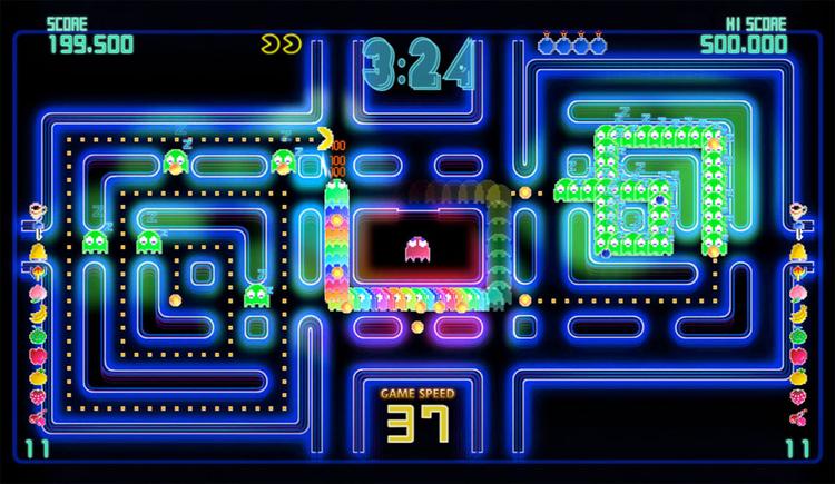 Firser-ikonet i Pac-man er tilbage i nye pixels - og det i en fuldkommen forrygende genfødsel. Pac-man holder stadig. 