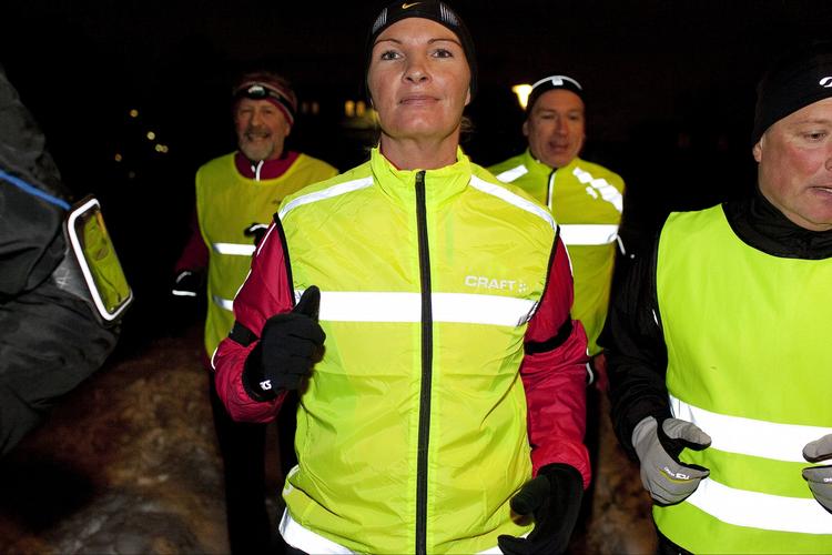 SAMMENHOLD. Løbeklubben i Valby har fået Ann til at holde fast, selv om vinteren var hård. 