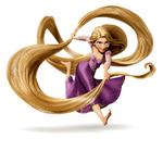 Forførende. Glen Keane syntes første udgave af filmen, 'To på flugt', var for  alvorlig og gav  derfor Rapunzel et mere udtryksfuldt, spændstigt og rytmisk udseende. Foto: Disney/PR 