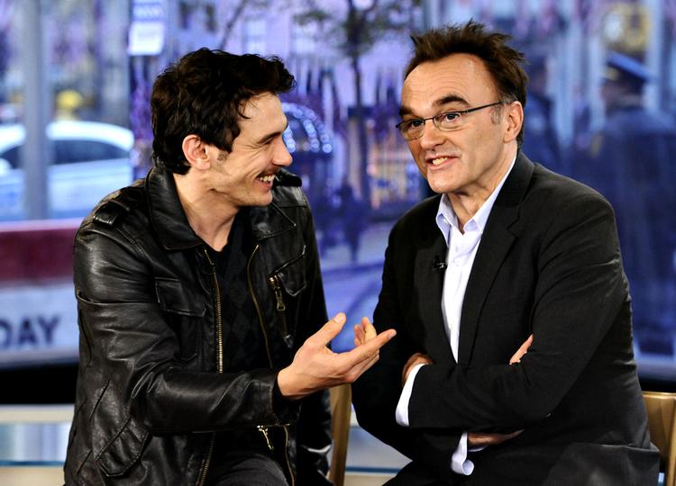 Hygge. James Franco (t.v.) og Danny Boyle i en hyggelig samtale. Begge er aktuelle med filmen '127 Hours'. 