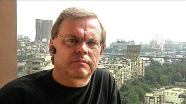 reporter. SVT har offenliggjort dette billede fra 3. februar af Bert Sundström i Kairo. 