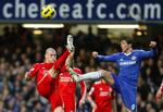 DEBUTANT. Fernando Torres spillede i dag sin første kamp for Chelsea mod sin gamle klub Liverpool. 