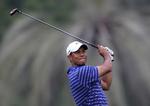 teeoff. Dagen inden Omega Dubai Desert Classic spillere Tiger Woods med i en pro-am. 
