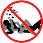 SEXSTREJKE. Flamsk politiker har startet en kampagne, der skal få belgiske kvinder til at samle benene for at forhandlingerne på gled - her er kampagnens officielle logo. 
