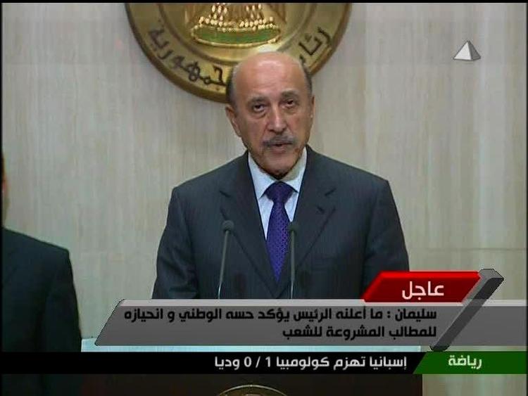 Styre. Vicepræsident Omar Suleiman vil have demonstranterne i Egypten til at gå hjem. 