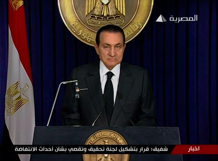 Præsident. Hosni Mubarak har styret Egypten siden 1981, og han er stadig præsident. 
